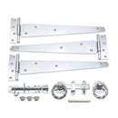 Spira Brass - 14" 350mm Twist Ring Gate Ironmongery Kit  - Zinc - 9117 - Choice Handles