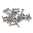 From The Anvil - Satin Stainless Steel 8x¾" Countersunk Raised Head Screws (25) - Satin Stainless Steel  - 91249 - Choice Handles