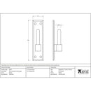 From The Anvil - Frame Hook for 33741 (pair) - Pewter Patina - 91307 - Choice Handles