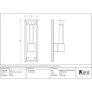 From The Anvil - Frame Hook For 33742 (pair) - Pewter Patina - 91308 - Choice Handles