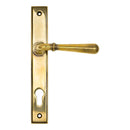 From The Anvil - Newbury Slimline Lever Espag. Lock Set - Aged Brass - 91413 - Choice Handles