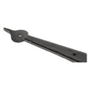 From The Anvil - Black 24" Hook & Band Hinge - Cranked (pair) - Black  - 91473 - Choice Handles