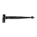 From The Anvil - Black 24" Hook & Band Hinge - Cranked (pair) - Black  - 91473 - Choice Handles