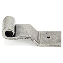 From The Anvil - Pewter 24" Hook & Band Hinge - Cranked (pair) - Pewter Patina  - 91474 - Choice Handles