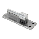 From The Anvil - Pewter 24" Hook & Band Hinge - Cranked (pair) - Pewter Patina  - 91474 - Choice Handles