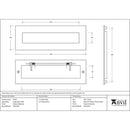 From The Anvil - Large Letter Plate - External Beeswax - 91492 - Choice Handles