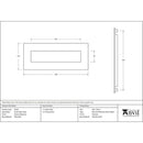 From The Anvil - Small Letter Plate - External Beeswax - 91494 - Choice Handles