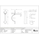 From The Anvil - Gothic Thumblatch - External Beeswax - 91497 - Choice Handles