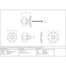 From The Anvil - Octagonal Centre Door Knob - External Beeswax - 91498 - Choice Handles