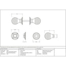 From The Anvil - Beehive Mortice/Rim Knob Set - Rosewood - 91787 - Choice Handles