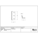 From The Anvil - Antique Pewter 2½" Stormproof Hinge 1951 (pair) - Antique Pewter  - 91823 - Choice Handles