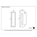 From The Anvil - ½" Rebate Kit For 91073 - Electro Brass - 91837 - Choice Handles