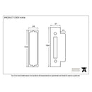 From The Anvil - ½" Rebate Kit For 90247 - Black - 91838 - Choice Handles