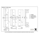 From The Anvil - ½" Euro Dead Lock Rebate Kit - PVD Brass - 91850 - Choice Handles