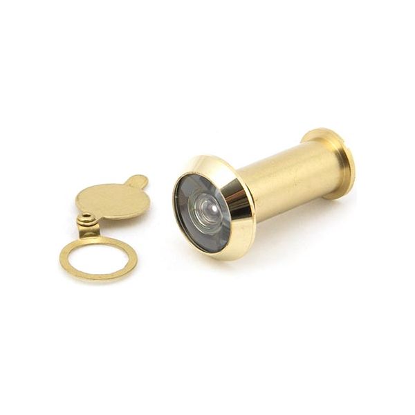 From The Anvil - Lacquered Brass Door Viewer 180° (34-56mm Door) - Lacquered Brass  - 91896