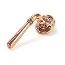 From The Anvil - Polished Bronze Newbury Lever on Rose Set - Polished Bronze  - 91923 - Choice Handles