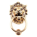 From The Anvil - Lion Head Door Knocker - Polished Bronze - 91999 - Choice Handles