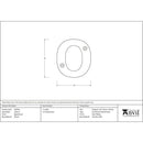 From The Anvil - Letter O - Aged Bronze - 92030O - Choice Handles