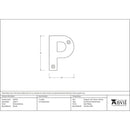 From The Anvil - Letter P - Polished Bronze - 92031P - Choice Handles