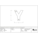 From The Anvil - Letter Y - Polished Bronze - 92031Y - Choice Handles