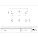 From The Anvil - Regency Pull Handle - Small - Polished Nickel - 92083 - Choice Handles