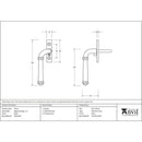 From The Anvil - Regency Espag - LH - Black - 92111 - Choice Handles