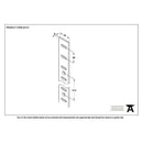 From The Anvil - Black Flat Bookcase Strip 1.83m - Black  - 92137 - Choice Handles