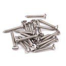 From The Anvil - Satin Stainless Steel 6x1" Countersunk Raised Head Screws (25) - Satin Stainless Steel  - 92311 - Choice Handles