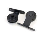 From The Anvil - 100kg Black (Top Mount) Sliding Door Hardware Kit (2m Track) - Black  - 93230 - Choice Handles