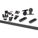 From The Anvil - 100kg Black (Top Mount) Sliding Door Hardware Kit (3m Track) - Black  - 93231 - Choice Handles