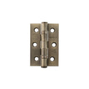 Atlantic CE Fire Rated Grade 7 Ball Bearing Hinges 3" x 2" x 2mm - Antique Brass - A2H322AB - Choice Handles