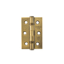Atlantic CE Fire Rated Grade 7 Ball Bearing Hinges 3" x 2" x 2mm - Matt Antique Brass - A2H322MAB - Choice Handles