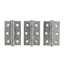 Atlantic CE Fire Rated Grade 7 Ball Bearing Hinges 3" x 2" x 2mm set of 3 - Satin Stainless Steel - A2H322SSS(3) - Choice Handles