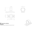 Carlisle Brass - Ring Sash Lift (Horizontal Fix) - Polished Brass - AA42R - Choice Handles