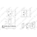 Carlisle Brass - Easi Keep Latch - Powder Coat White - AA46PCW - Choice Handles