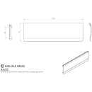 Carlisle Brass  - Letter Tidy 300mm x 95mm - Satin Stainless Steel / Polished Chrome - AA52SSCP - Choice Handles