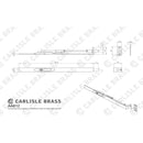 Carlisle Brass - Lever Action Flush Bolt 305mm - Polished Chrome - AA812CP - Choice Handles