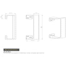 Carlisle Brass - Cranked Pull Handle 229mm - Polished Brass - AA90 - Choice Handles