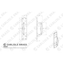 Carlisle Brass - Cast Pull Handle 297mm x 58mm  - Polished Brass - AA95 - Choice Handles
