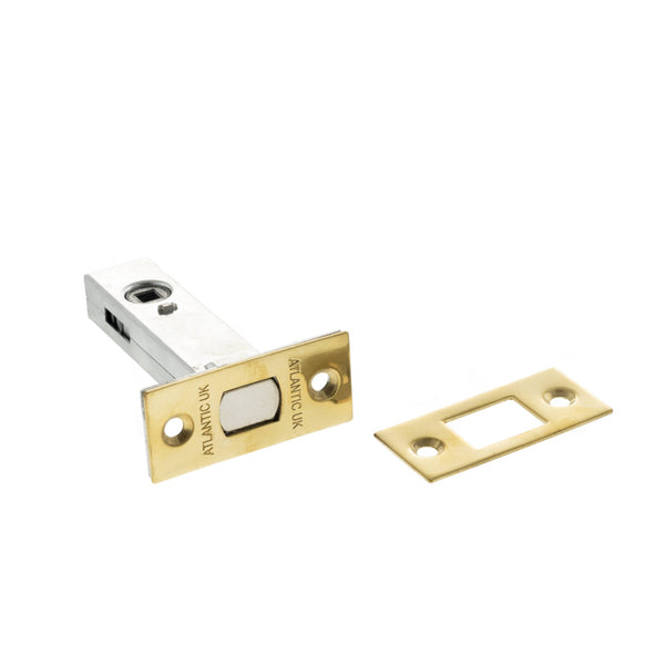 Atlantic Tubular Deadbolt 3" - Raw Brass - ADB3RB - Choice Handles