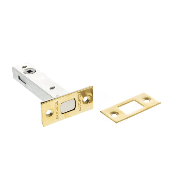 Atlantic Tubular Deadbolt 4" - Raw Brass - ADB4RB - Choice Handles