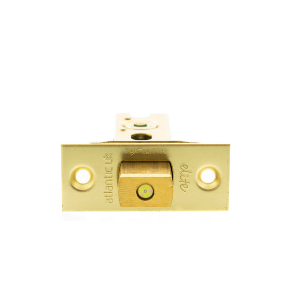 Atlantic Fire-Rated CE Marked Bolt Through Tubular Deadbolt 2.5" - Polished Brass - ADBCE25PB - Choice Handles