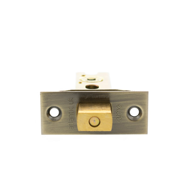 Atlantic Fire-Rated CE Marked Bolt Through Heavy Duty Tubular Deadbolt 3" - Antique Brass - ADBCE3AB - Choice Handles