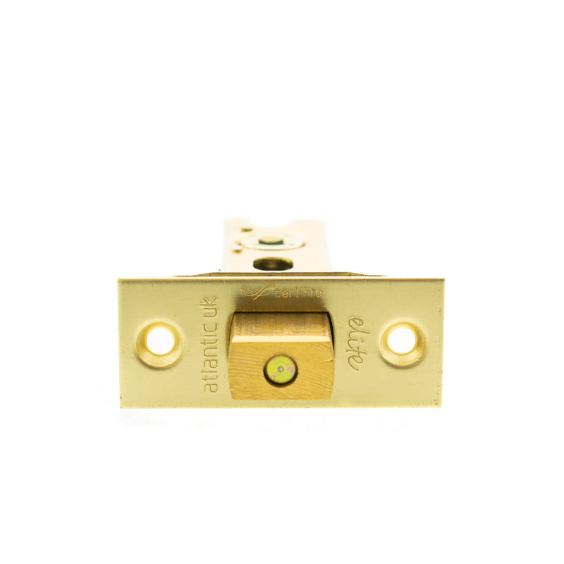 Atlantic Fire-Rated CE Marked Bolt Through Heavy Duty Tubular Deadbolt 3" - Polished Brass - ADBCE3PB - Choice Handles