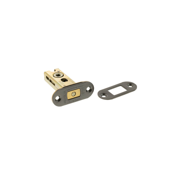Atlantic Fire-Rated CE Marked Bolt Through Tubular Radius Deadbolt 2.5" - Matt Gun Metal - ADBRCE25MBN - Choice Handles