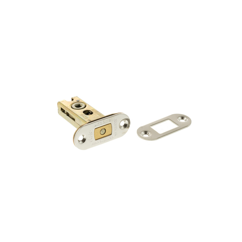 Atlantic Fire-Rated CE Marked Bolt Through Tubular Radius Deadbolt 2.5" - Polished Nickel - ADBRCE25PN - Choice Handles