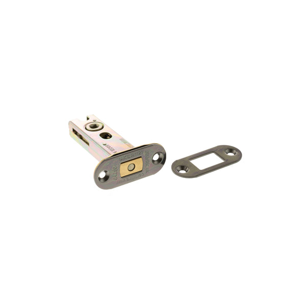 Atlantic Fire-Rated CE Marked Bolt Through Tubular Radius Deadbolt 3" - Black Nickel - ADBRCE3BN - Choice Handles