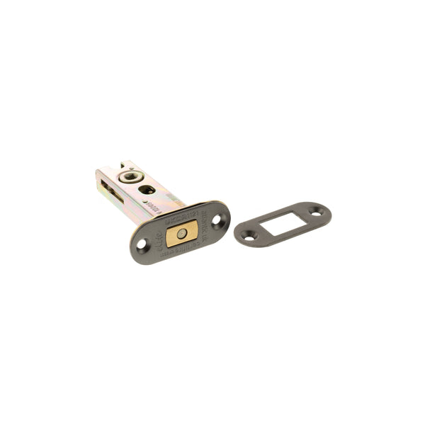 Atlantic Fire-Rated CE Marked Bolt Through Tubular Radius Deadbolt 3" - Distressed Silver - ADBRCE3DS - Choice Handles