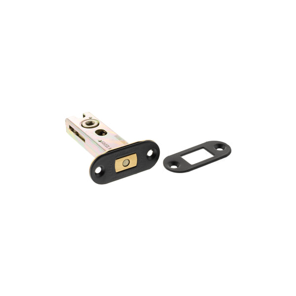 Atlantic Fire-Rated CE Marked Bolt Through Tubular Radius Deadbolt 3" - Matt Black - ADBRCE3MB - Choice Handles