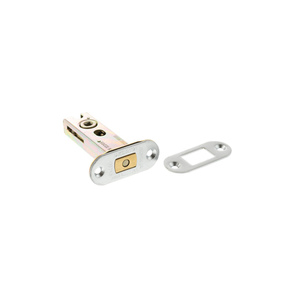 Atlantic Fire-Rated CE Marked Bolt Through Tubular Radius Deadbolt 3" - Satin Chrome - ADBRCE3SC - Choice Handles